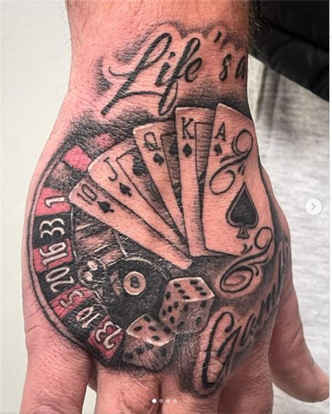 lifes a gamble tattoo|25 Lifes a Gamble Tattoo.